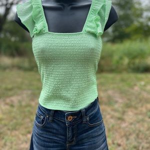 NWOT. Green Jolie & Joy top.